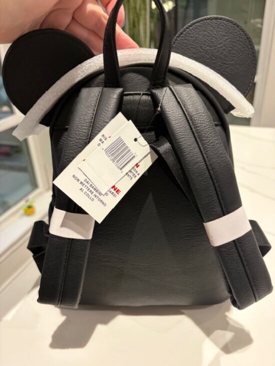 NWT Minnie Mouse Sequined Mini Backpack by Loungefly – Belle Bronze - Picture 4 of 5